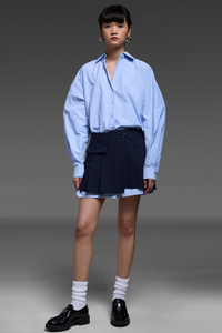 Carolina Blue Shirt And Skirt Match Set