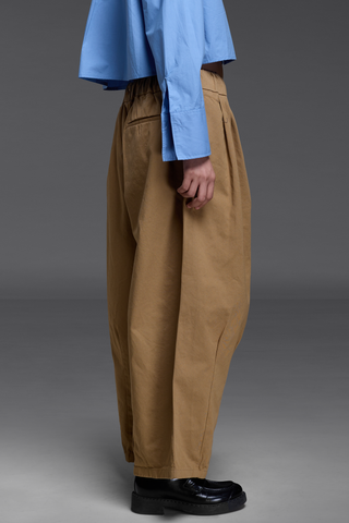 Golden Brown Balloon Trousers