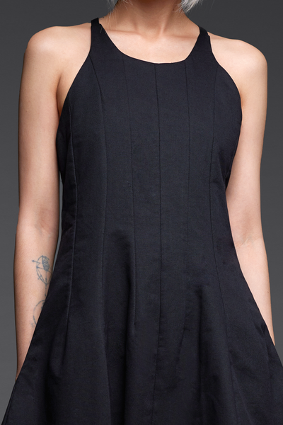 Black Halter Bubble Dress