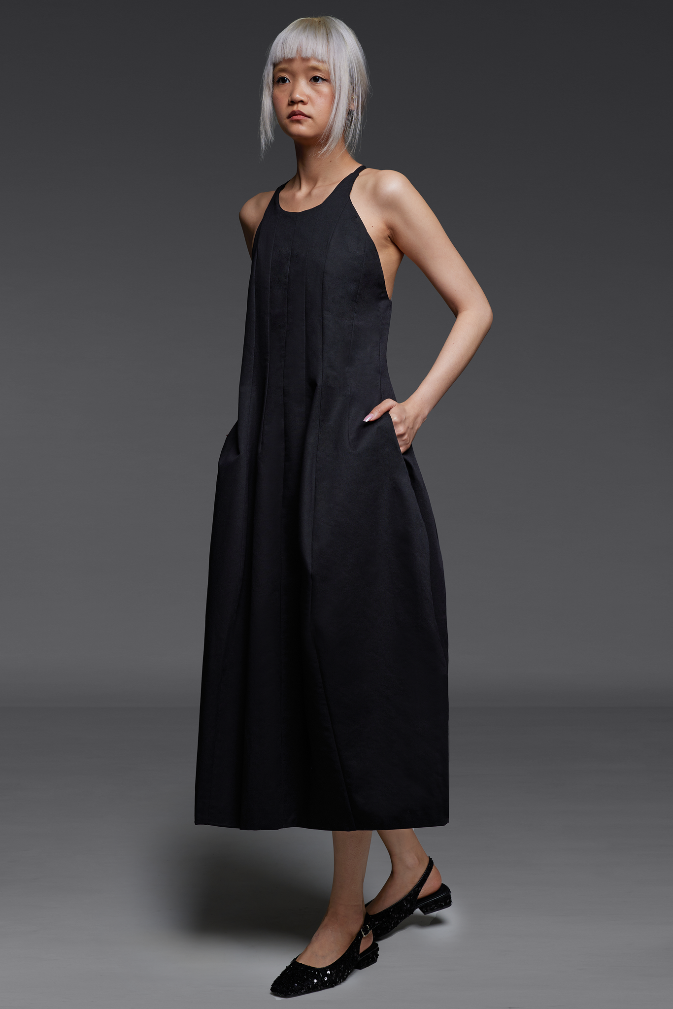 black halter bubble dress Black Halter Bubble Dress deliverdeliverdaily