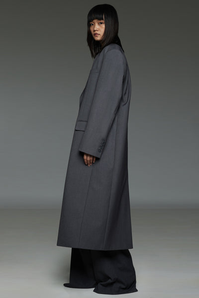 Gray Maxi Coat