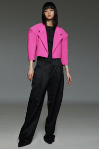 Bright Pink Half-Sleeved Blazer