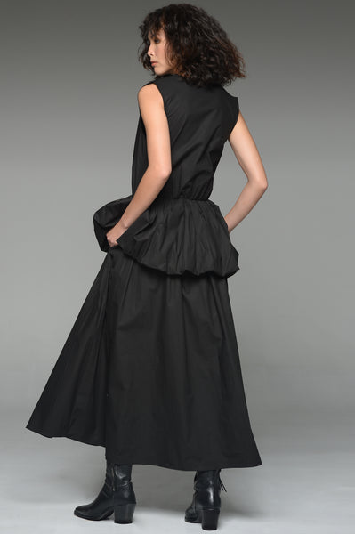 Black Peplum Dress
