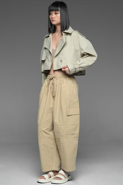 Wheat Ripstop Cargo Trousers