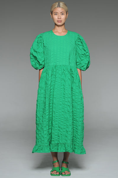Lawn Green Seersucker Dress