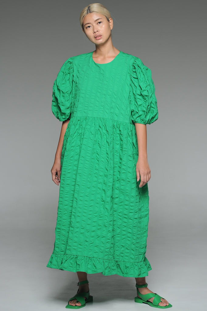 Lawn Green Seersucker Dress deliverdeliverdaily Lawn Green Seersucker Dress deliverdeliverdaily