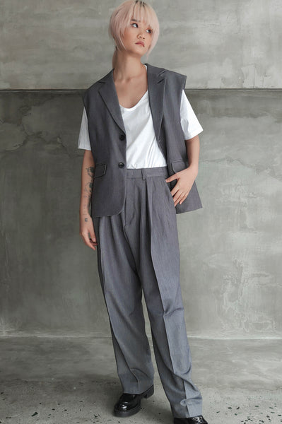 Gray Vest and Trouser Set
