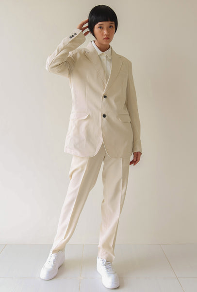 Alabaster Single Breasted Suit Set