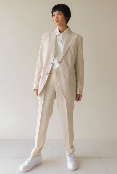 Alabaster Single Breasted Suit Set